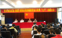 潜能集团庆祝建党九十周年“七一”表扬大会