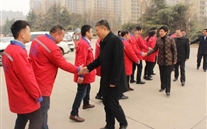 汶上县政府向导一行莅临汶上公司走访慰问